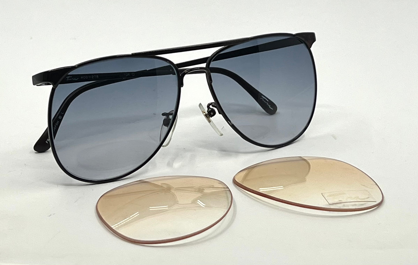 Tura 278-Vintage Aviator-Unworn-New Second Chance Customs Gradient Lenses