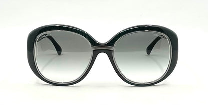 Chanel 6045-T 2N-Emerald Oversized Vintage Sunglasses-Italy - 55-19