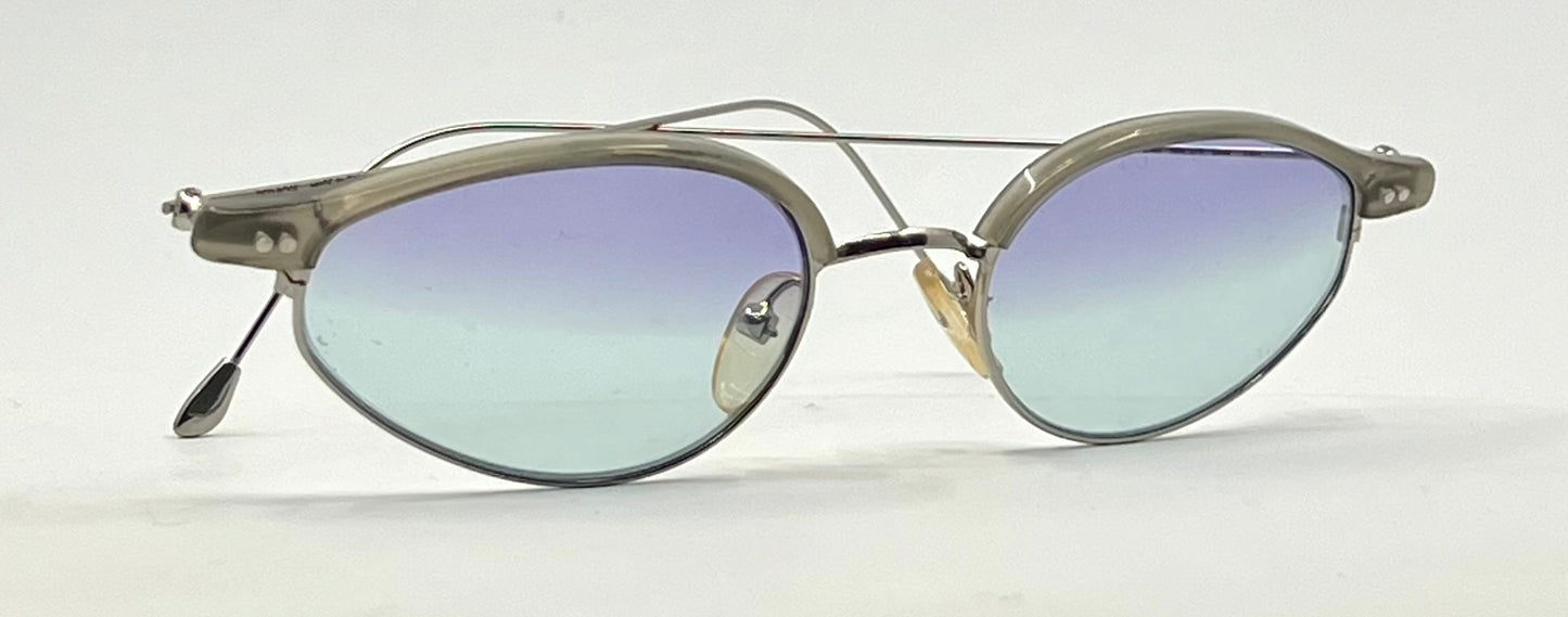 Red Rose FR253 949 Titanium Vintage Sunglasses-New Gradient Custom Tinted Lenses