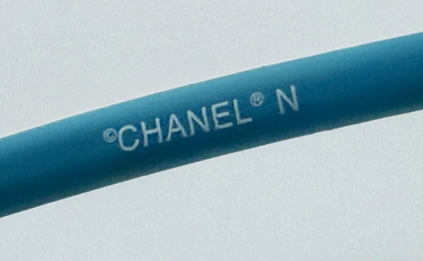 CHANEL C232-7H Rimless Shield Sunglasses Turquoise Melanin Lens-Deadstock