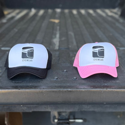 Second Chance Eyewear Trucker Hat- Black/White & Pink/White