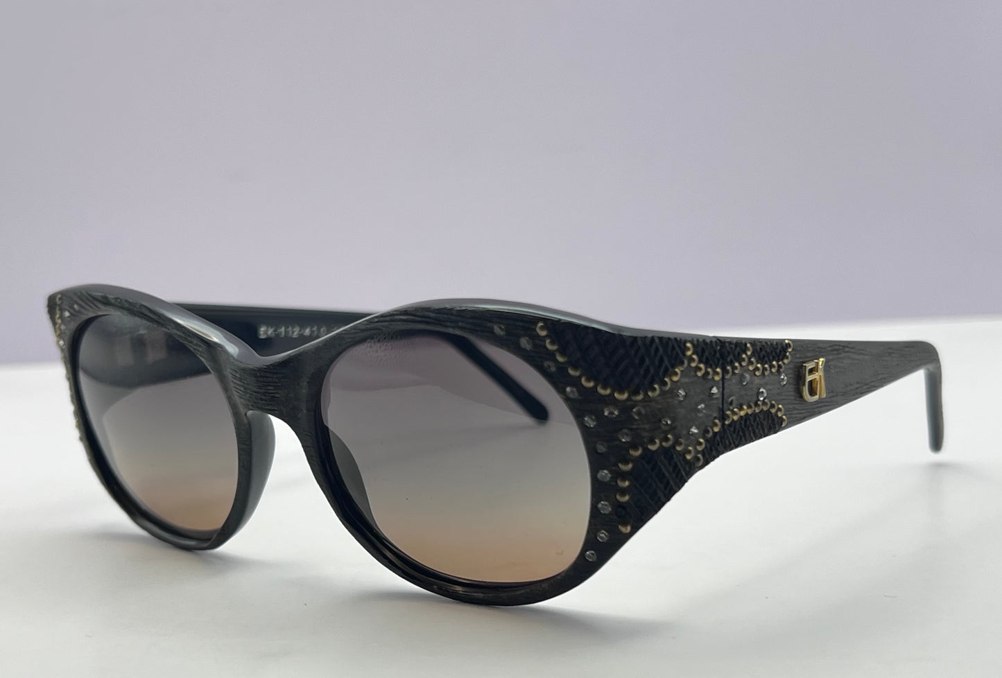 Vintage Emmanuelle Kahnh SUNGLASSES WITH BRAND NEW CUSTOM-GRADIENT Berko’s  Designs Lenses