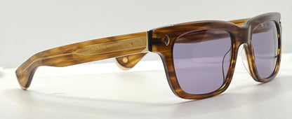 GARRETT LEIGHT x Officine Générale 118 DB-Limited Collab w/New, Custom Solid Violet Lenses-Unworn