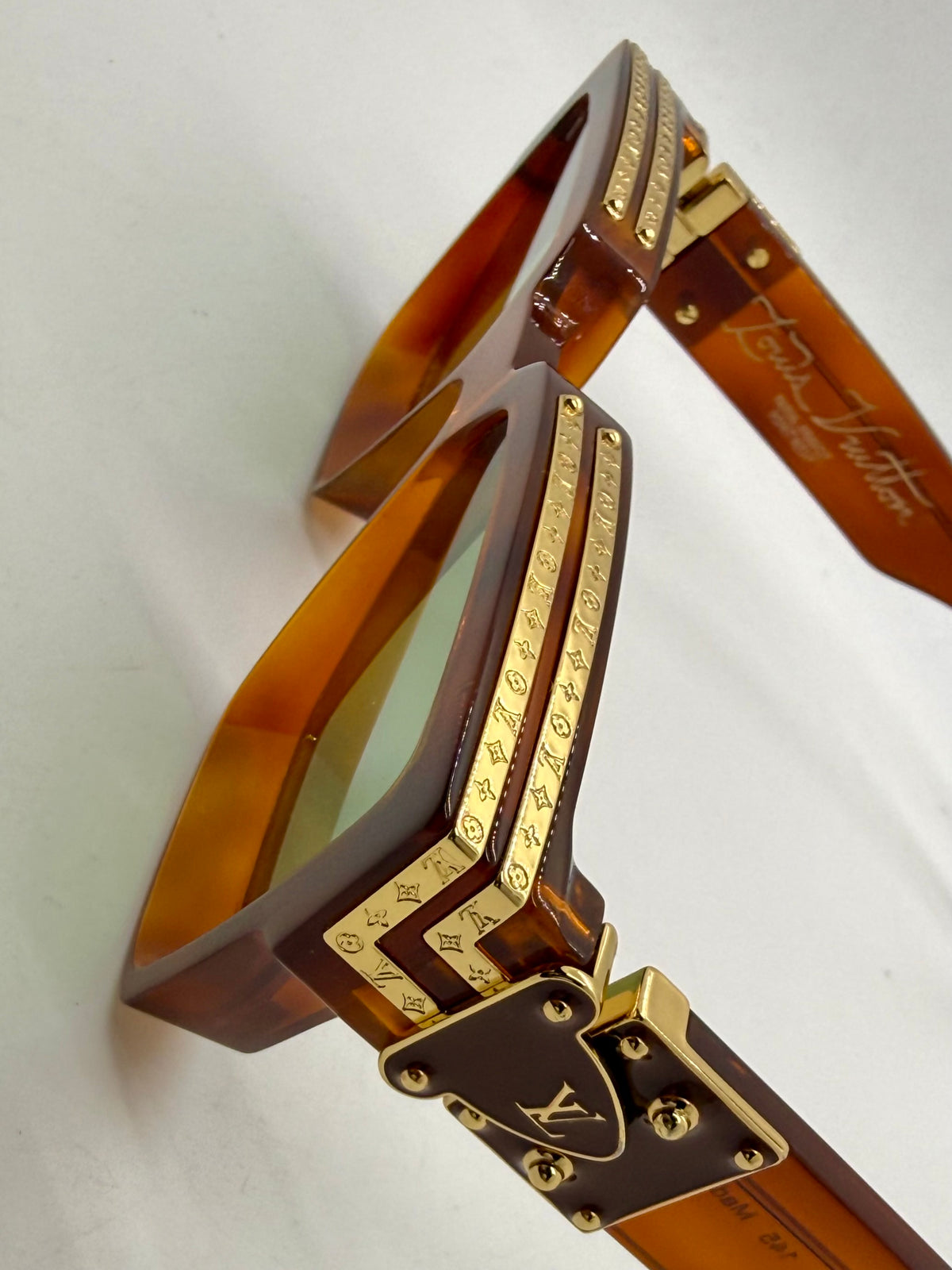 Louis Vuitton 1.1 Millionaires Z3401W Crystal Brown Green Lens Sunglasses