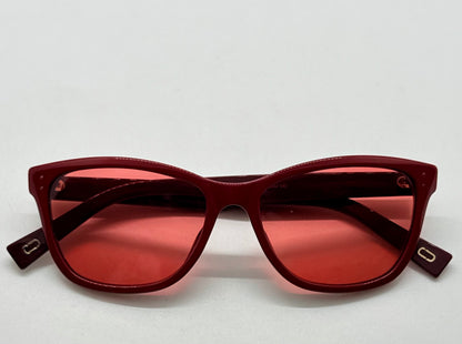 Marc Jacobs MARC 123 OXU Cat Eye Sunglasses w/New Solid Pink/Red Custom Lenses-New/Unworn
