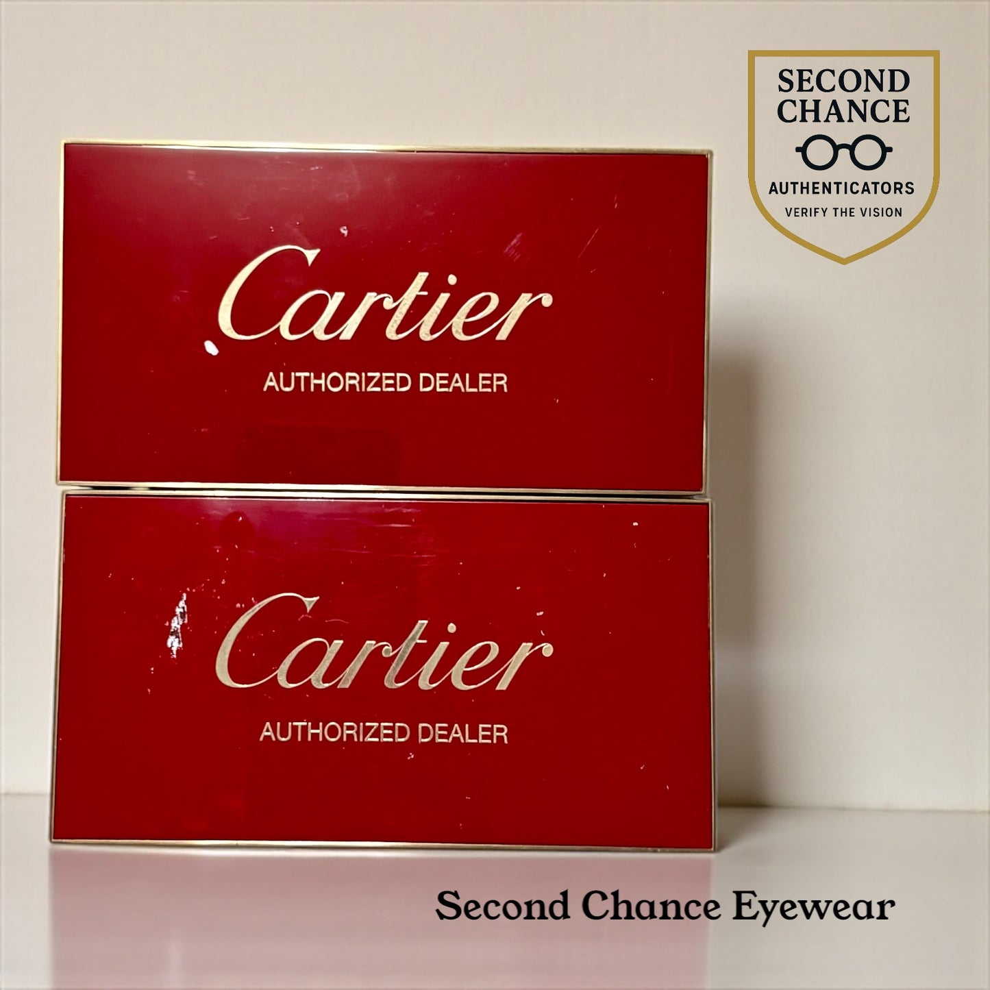 Cartier Authorized Dealer Display Signs-Set of Two-Modern Boutique Displays