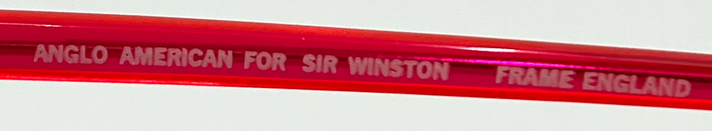 Anglo American Sir Winston MOD 232 FLR Sunglasses-New Solid Tinted Custom Lenses