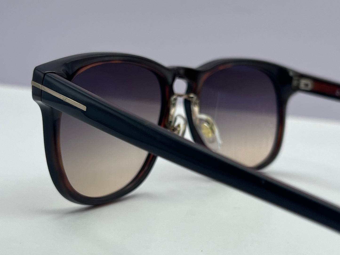 TOM FORD FRANKLIN 346 col.01V Black Celluloid Sunglasses-New/Deadstock 55-14-145