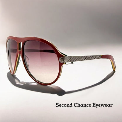 Mosley Tribes “HAYES”-MT6024-S 1144/13 Red Aviator Sunglasses– Full Kit-Discontinued