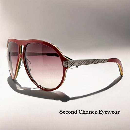 Mosley Tribes “HAYES”-MT6024-S 1144/13 Red Aviator Sunglasses– Full Kit-Discontinued