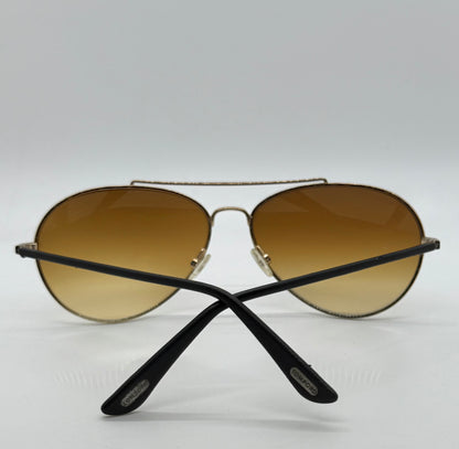 Tom Ford FT0144 77F Shelby Bond Sunglasses – Full Kit – Gold – Deadstock
