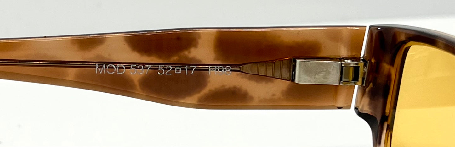 Johann Von Goisern MOD.537 Sunglasses w/New Solid-Amber Custom Lenses-Austria-NOS
