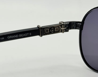 Chrome Hearts Grand Beast II Sunglasses – Frost Mirror Lenses – Full Kit – Rare
