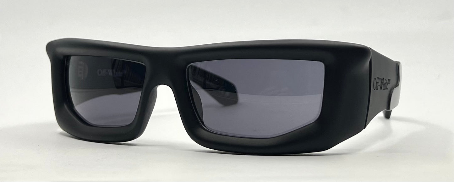 Off-White™ Volcanite Sunglasses Matte Black Grey-58mm-Full Kit-Unworn