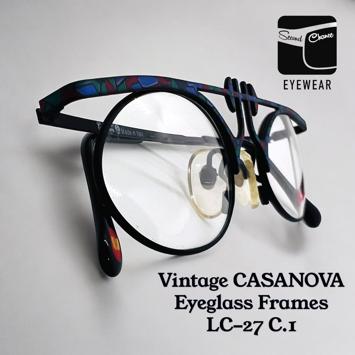 Vintage Casanova LC-27 C.1 - New/Old Stock Eyeglasses Frame - Made in Italy