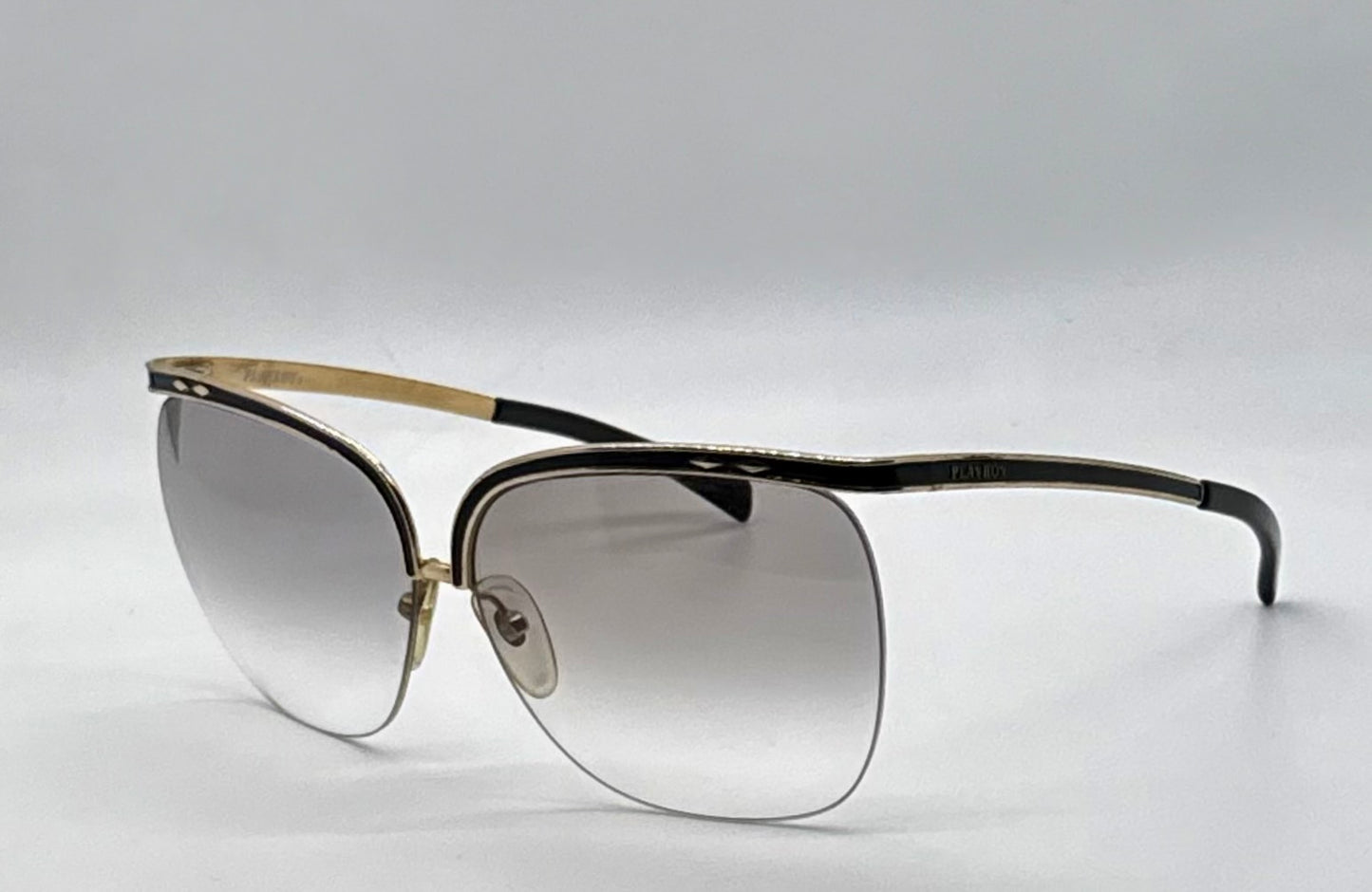 Playboy 4595 Vintage Rimless Sunglasses-70s Collector-Rare-Italy