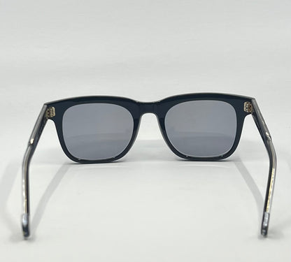 Entourage of 7 “Evander” Sunglasses w/New Solid Blue Custom Tinted Lenses-New/Unworn-Full Kit-Japan