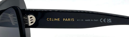 CELINE Triomphe CL40262U 01A Black Gold Sunglasses Deadstock Full Kit