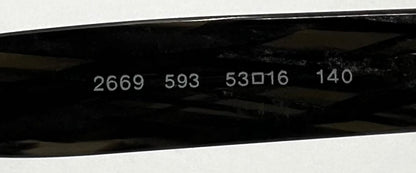 Salvatore Ferragamo 2669 593 Sunglasses w/New Solid Green Custom Lenses-53mm-Italy