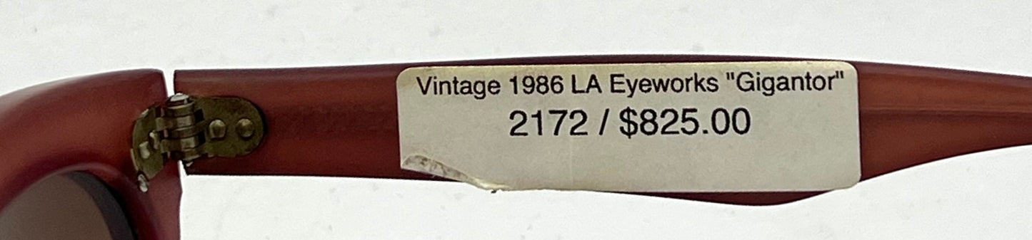 The 1986 L.A. Eyeworks Gigantor-Vintage Sunglasses (Rare|Collectible)-Deadstock