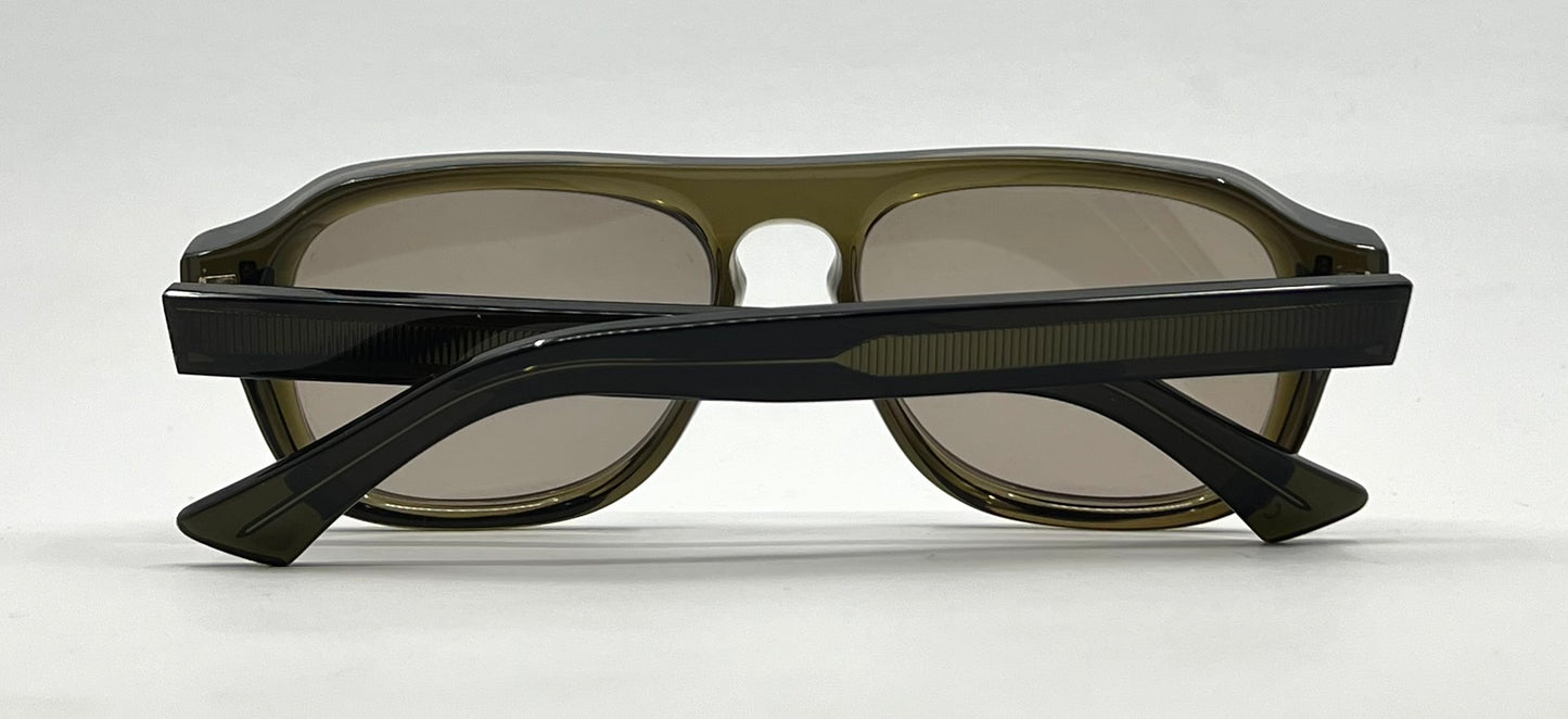 Cutler and Gross 1819 Olive Sunglasses 55-17 Handmade Italy | New Custom Lenses | Full Kit