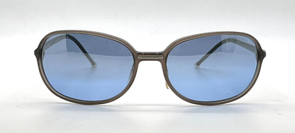 CHANEL 5040-H Smoky Brown Blue Lens Pearl Tip Sunglasses UNWORN Made in Italy