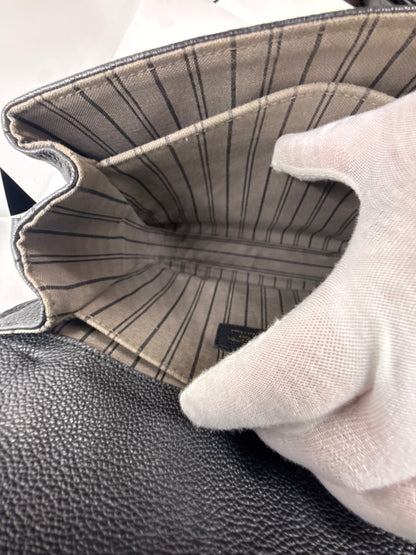 Louis Vuitton Pochette Metis Empreinte-Noir Black Leather Bag-Entrupy