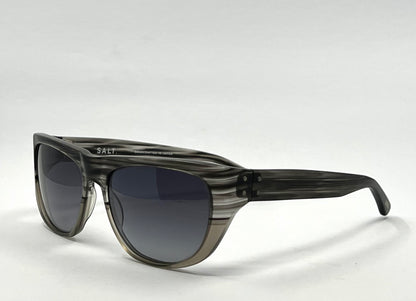 SALT. Polarized Sunglasses- Striated Grey Acetate-Japan-Unworn/Deadstock