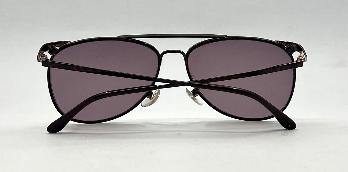 Tura MOD 278 Vintage Bronze Metal Sunglasses-New Rose Smoke Custom Lenses