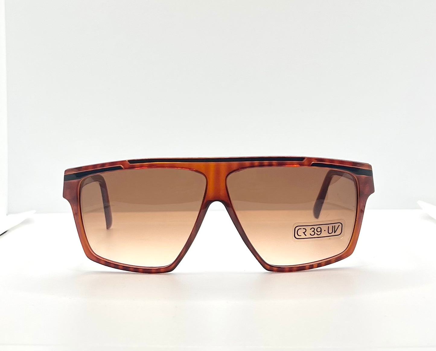 Vintage Harvé Benard 402 Sunglasses Italy K33 CR39 Tortoise Shield 60mm