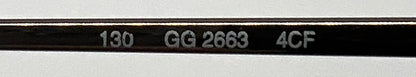 GUCCI GG 2663 4CF Vintage Optical Frames 47–17 130 | Unworn | Italy