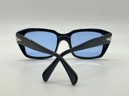 Persol 6156-Arabic Export-Blue Mineral Glass-Vintage 1940s-Deadstock-Rare