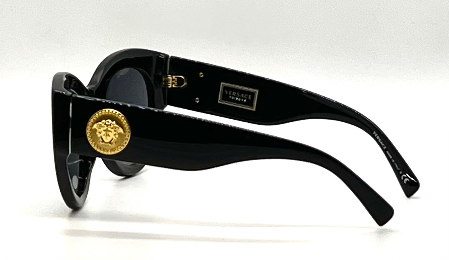Versace VE4353 Tribute Medusa Vintage Sunglasses-Black-Deadstock