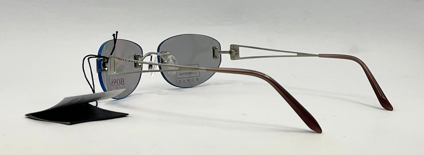 BOSS Hugo Boss HB11844-Y2K Vintage-Rimless Sunglasses-Unworn-55mm