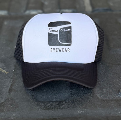 Second Chance Eyewear Trucker Hat- Black/White & Pink/White