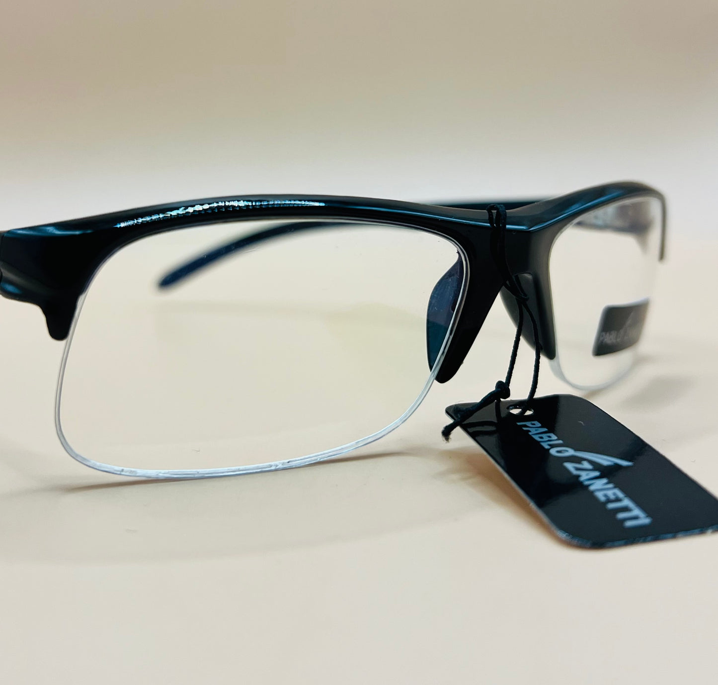 Pablo Zanetti Top Heavy Narrow Frames.  Clear lenses, no magnification.   AFFORDABLE option to expense frames!   PROTECTIVE EYWEAR