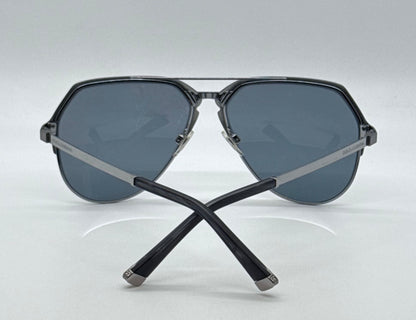 Dolce & Gabbana DG2151 1108/81 59mm-Gunmetal Aviator Sunglasses-made in Italy-Full Kit