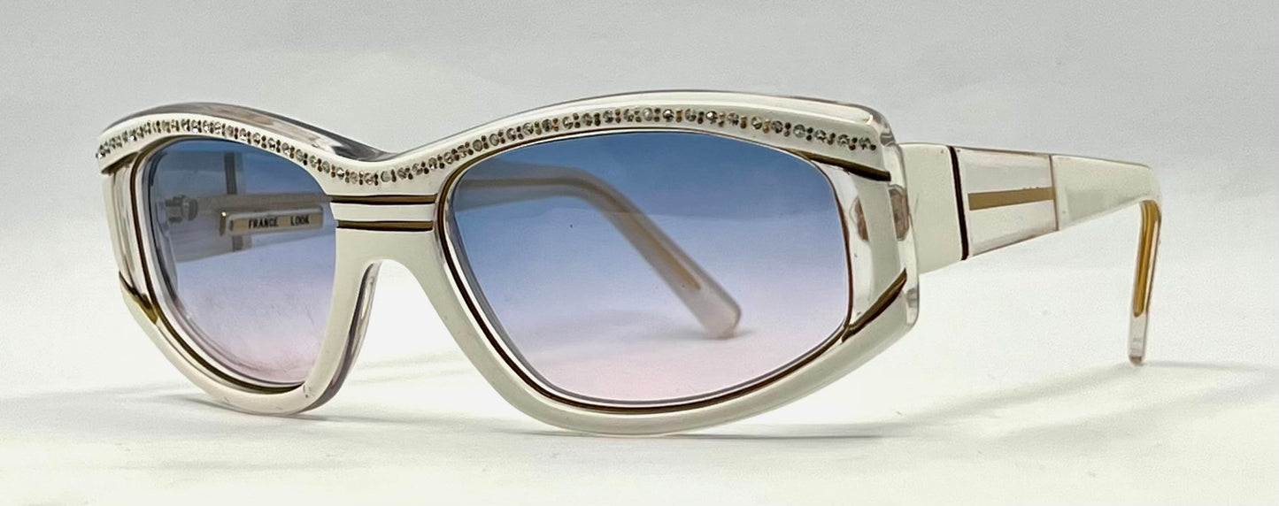 France Look SOPHIA CS0-Vintage 70s Sunglasses Crystal Brow-France-Unworn