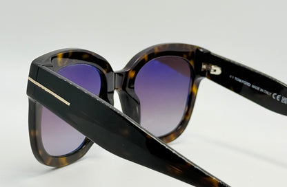 Brand New Tom Ford Beatrix-02 TF613 52T Tortoise Gradient Sunglasses – Full Kit