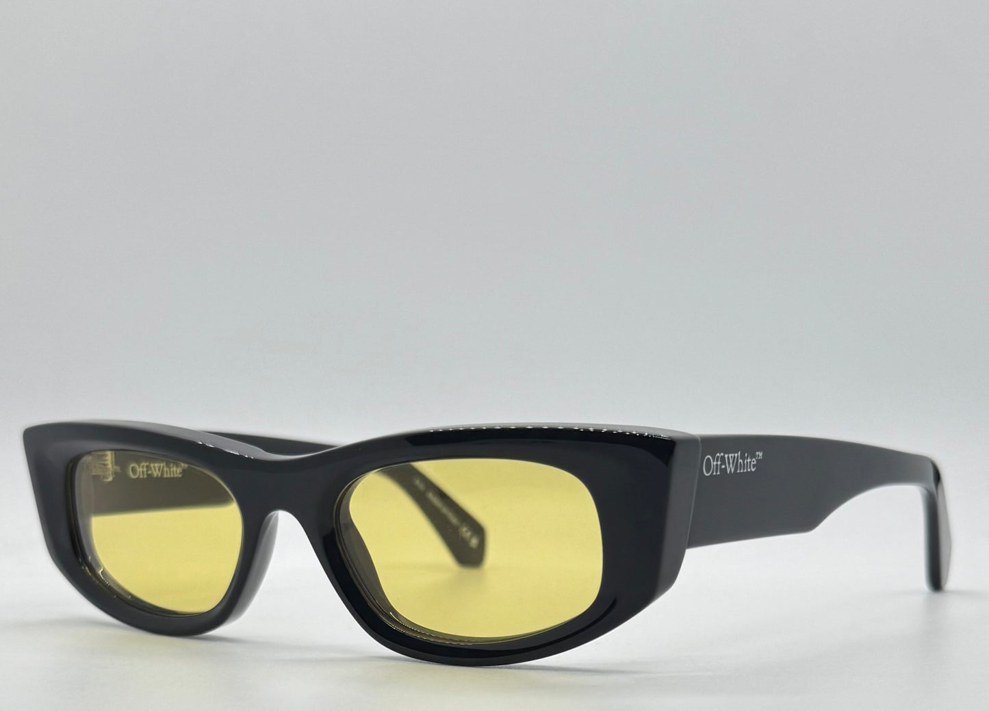 Off-White™ OERI090 1018 Sunglasses Black/Yellow Rare-New/Unworn-Full Kit Italy-51mm