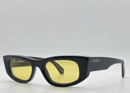Off-White™ OERI090 1018 Sunglasses Black/Yellow Rare-New/Unworn-Full Kit Italy-51mm