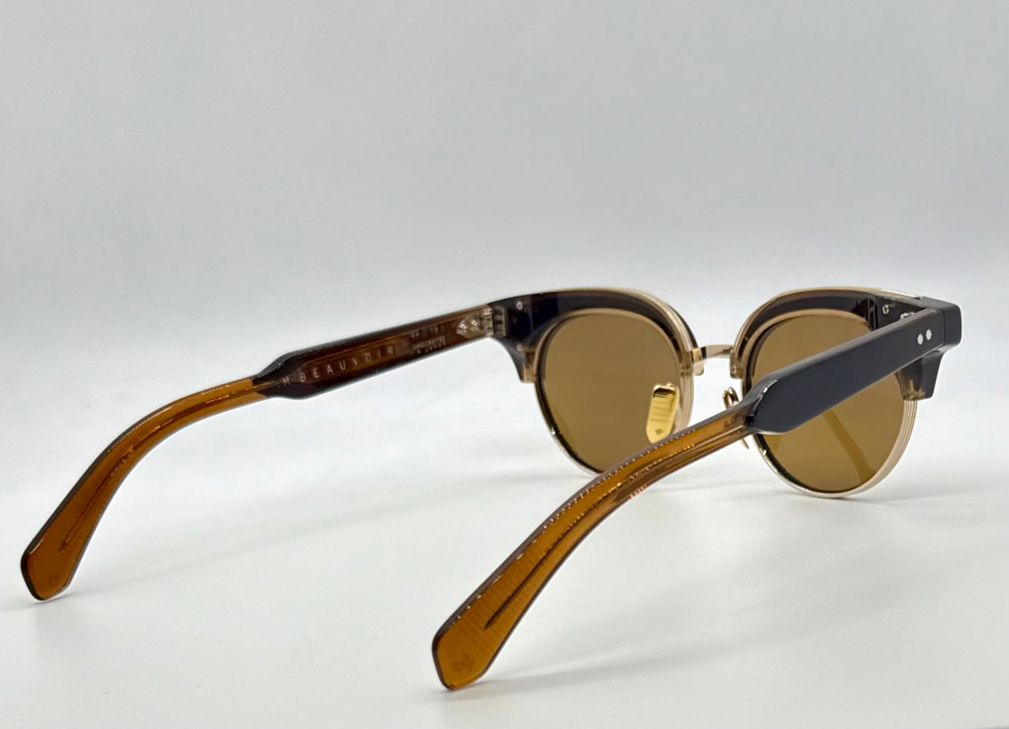 JACQUES MARIE MAGE X BEAUVOIR in COFFEE-New Solid Tobacco Custom Polarized Lenses-Ltd. 300 pcs.-FULL KIT