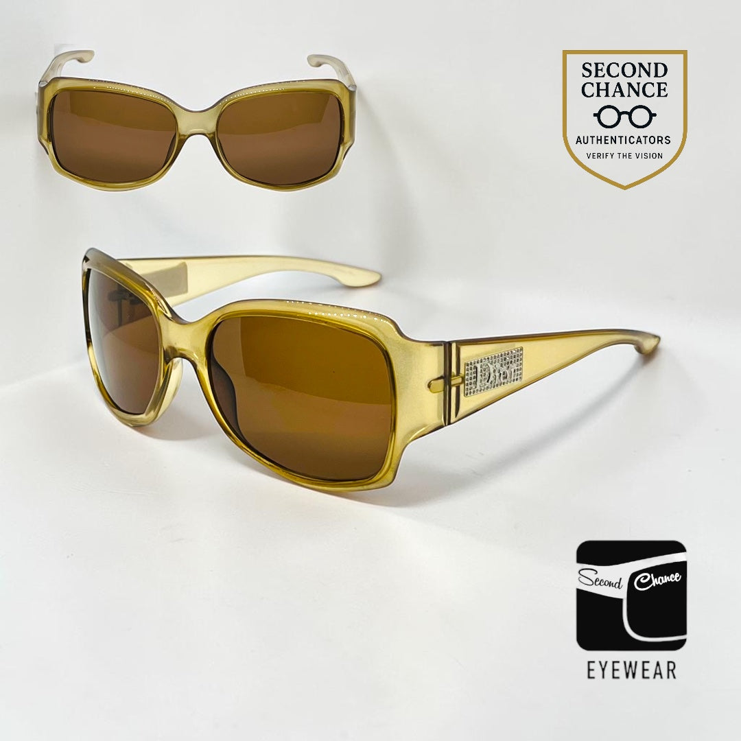 Christian Dior Night 3 WG8 Vintage Sunglasses-New Solid Brown Custom Lens-59mm