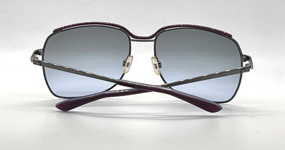 Hogan HO49 Gunmetal Purple Butterfly Sunglasses-Grey Lavender Gradient Lenses-Unworn