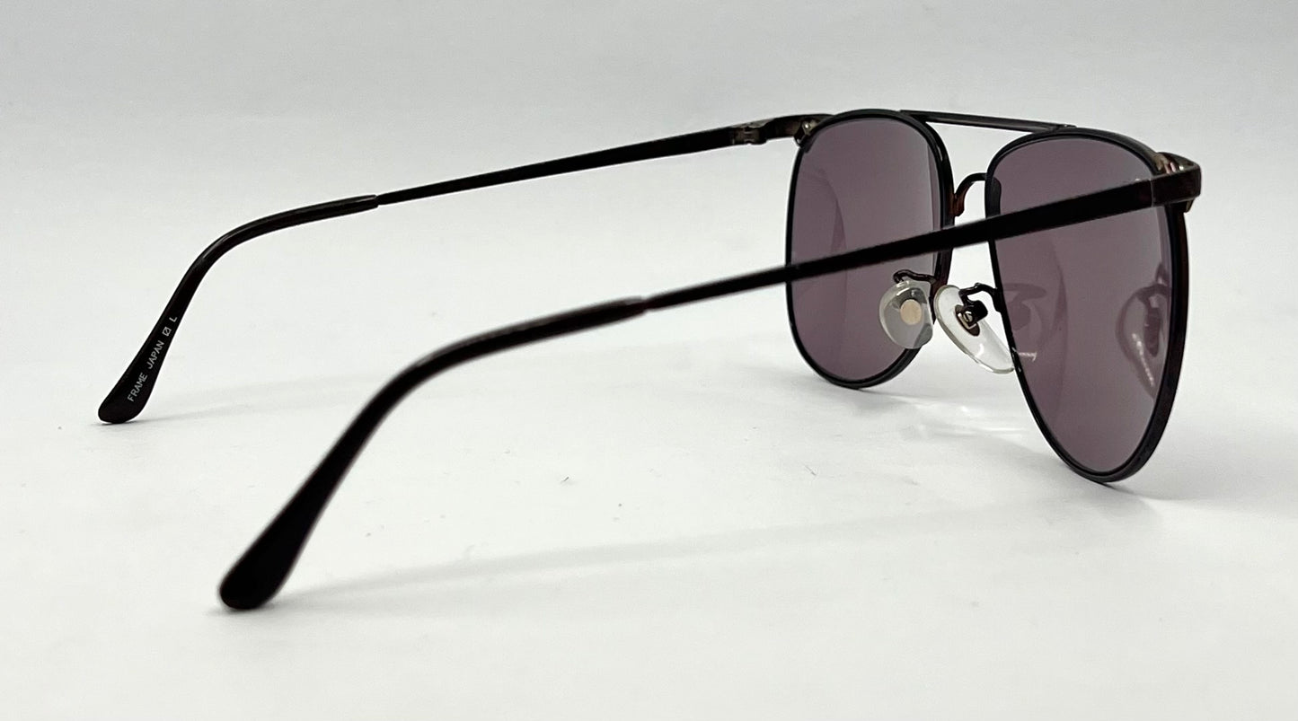Tura MOD 278 Vintage Bronze Metal Sunglasses-New Rose Smoke Custom Lenses