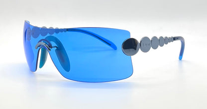 Christian Dior Millenium 55N Vintage Shield Sunglasses-Unworn/Full Kit