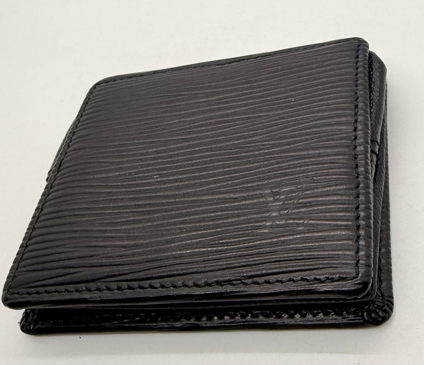 Louis Vuitton Vintage Black Epi Leather Snap Coin Purse-France