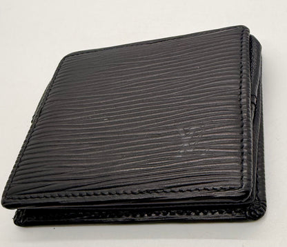Louis Vuitton Vintage Black Epi Leather Snap Coin Purse-France