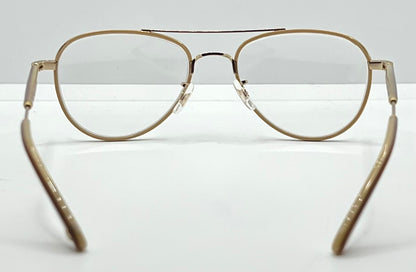 Garrett Leight Linnie PLBGE-MG Pearl Beige Matte Gold 51-19 Eyeglasses – Full Kit, New