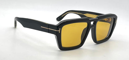 Tom Ford TF1202 52E ICON Collection Sunglasses-Zeiss Yellow Lenses-Full Kit-New